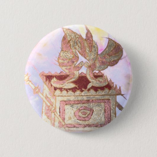 Ark van het convenant ronde button 5,7 cm (Voorkant)