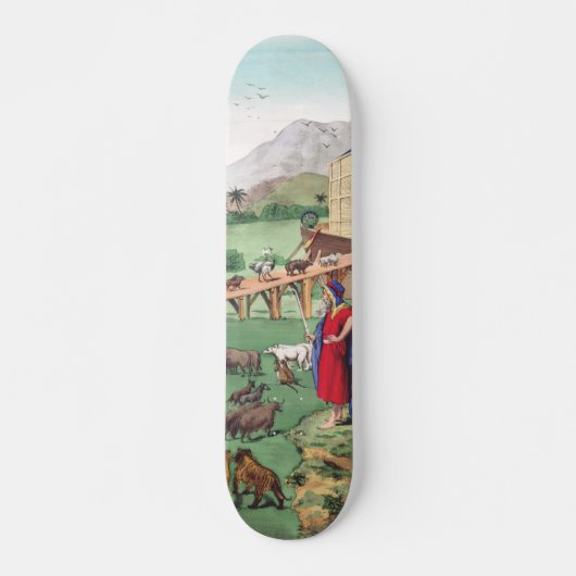 Ark van Noach met dieren Persoonlijk Skateboard (Voorkant)