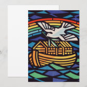 Ark van Noach met Heilige Geest Bedankkaart (Voorkant / Achterkant)