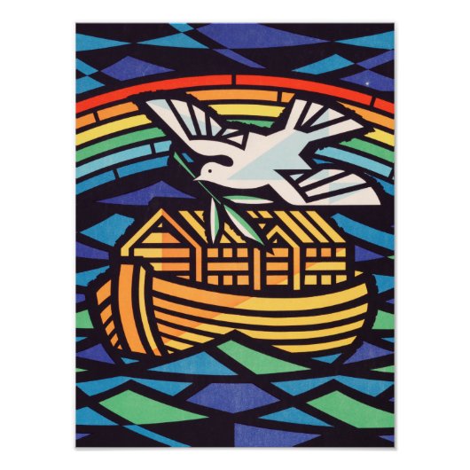 Ark van Noach met Heilige Geest Foto Afdruk (Voorkant)