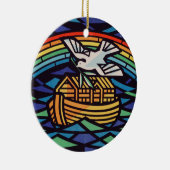Ark van Noach met Heilige Geest Keramisch Ornament (Rechts)
