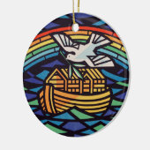 Ark van Noach met Heilige Geest Keramisch Ornament (Links)