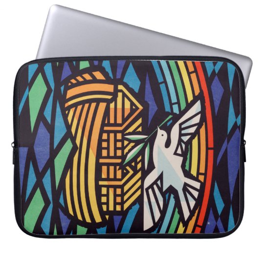 Ark van Noach met Heilige Geest Laptop Sleeve (Voorkant)