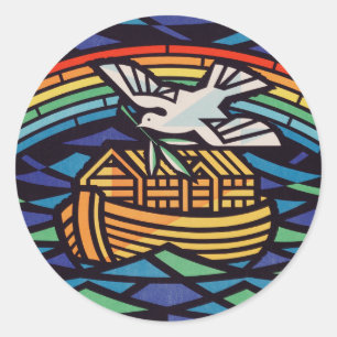 Ark van Noach met Heilige Geest Ronde Sticker