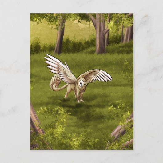Arkaen - Barn Owl Griffin Briefkaart (Voorkant)