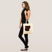 Arkansack rode tekst tote bag (Voorkant (model))