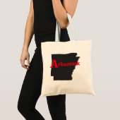 Arkansack rode tekst tote bag (Voorkant (product))