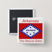 Arkansan Flag Button (Voorkant /achterkant)