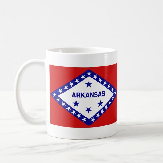 Arkansan Flag + Kaart Mok (Links)