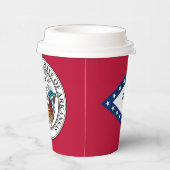 Arkansan Flag & Seal, Flag of Arkansas Papieren Bekers (Rechts)