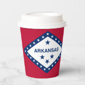 Arkansan Flag & Seal, Flag of Arkansas Papieren Bekers (Voorkant)
