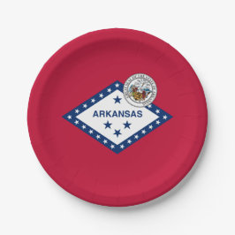 Arkansan Flag & Seal, Flag of Arkansas Papieren Bordje