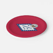 Arkansan Flag & Seal, Flag of Arkansas Papieren Bordje (Gekanteld)
