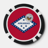 Arkansan Flag & Seal, Flag of Arkansas Poker Chips (Achterkant)
