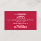 Arkansan Vlag & Zegel, Vlag van Arkansas Visitekaartje (Achterkant)