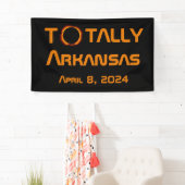 Arkansas 2024 totale zonsverduistering spandoek (Insitu)