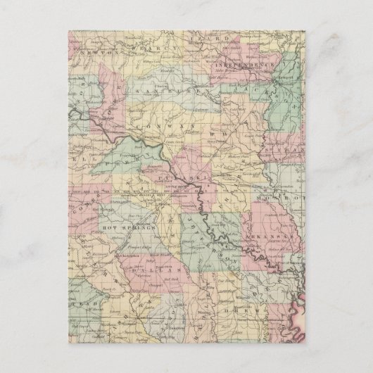 Arkansas 3 briefkaart (Voorkant)