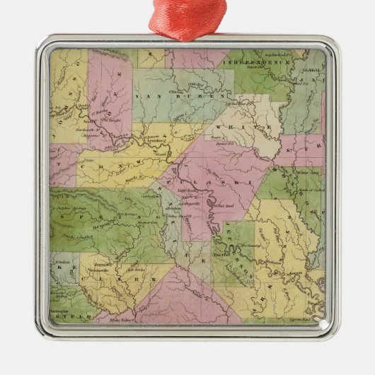 Arkansas 3 metalen ornament (Voorkant)