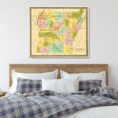 Arkansas 4 canvas afdruk (Insitu (Slaapkamer))