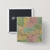Arkansas 4 vierkante button 5,1 cm (Voorkant /achterkant)
