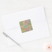 Arkansas 4 vierkante sticker (Envelop)