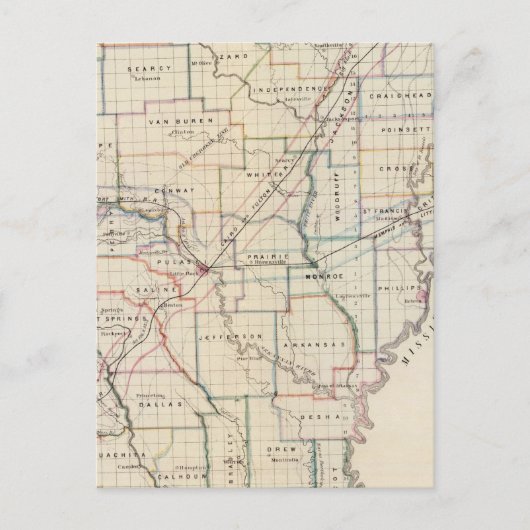 Arkansas 5 briefkaart (Voorkant)