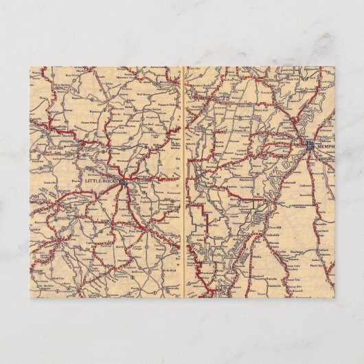 Arkansas 5 briefkaart (Voorkant)
