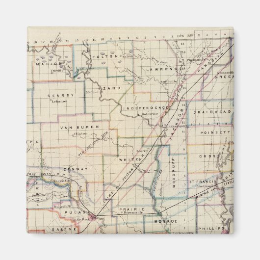 Arkansas 5 magneet (Voorkant)
