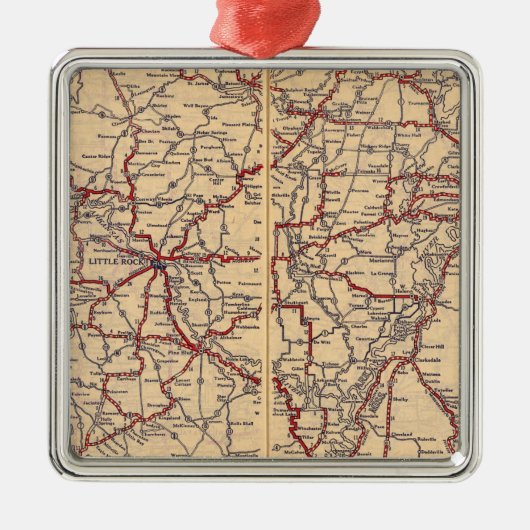 Arkansas 5 metalen ornament (Voorkant)