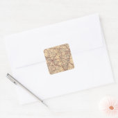 Arkansas 5 vierkante sticker (Envelop)