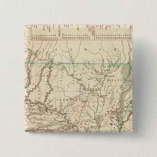 Arkansas 8 vierkante button 5,1 cm (Voorkant)