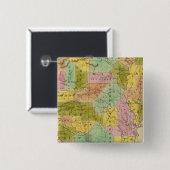 Arkansas 9 vierkante button 5,1 cm (Voorkant /achterkant)