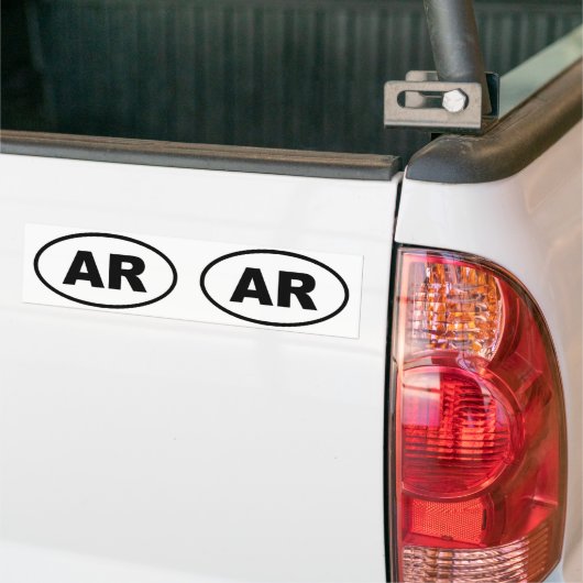 Arkansas AR oval Bumpersticker (Op Truck)