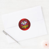 Arkansas (AR) Ronde Sticker (Envelop)