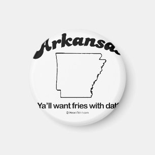 ARKANSAS - "ARKANSAS STATE MOTTO"-T-shirts en Gea Magneet