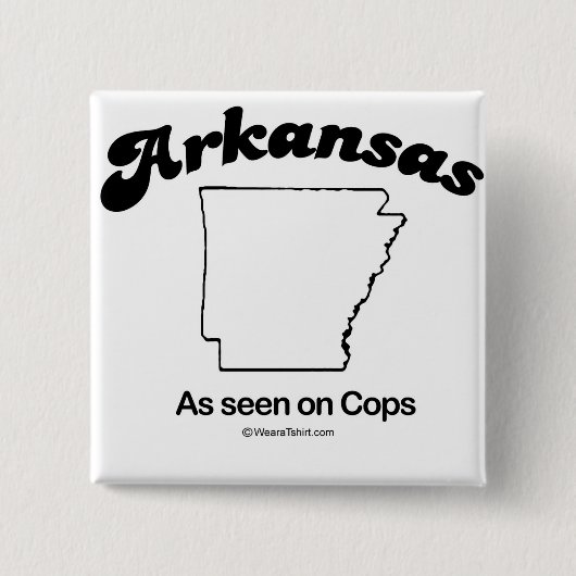 ARKANSAS - "ARKANSAS STATE MOTTO"-T-shirts en Gea Vierkante Button 5,1 Cm (Voorkant)