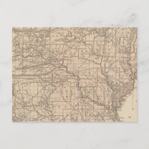 Arkansas Atlas Map Briefkaart