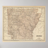 Arkansas Atlas Map Poster (Voorkant)