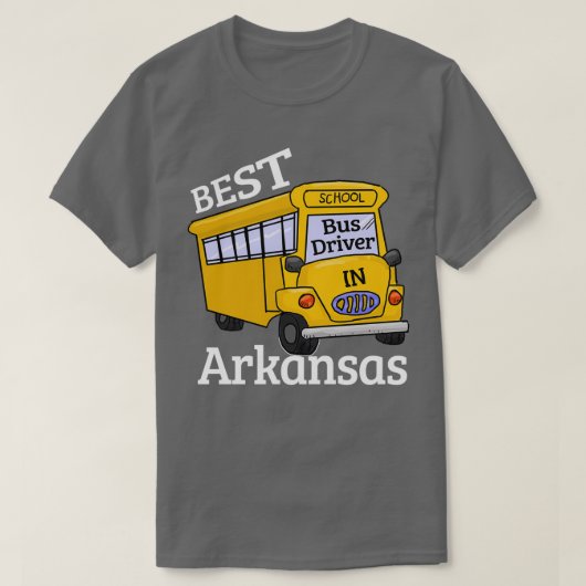 Arkansas Best School Bus Driver T-shirt (Design voorkant)