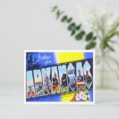 Arkansas  Big Letters Briefkaart (Staand voorkant)