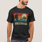 Arkansas Bigfoot  Bergen Wandelen Camping T-shirt (Voorkant)