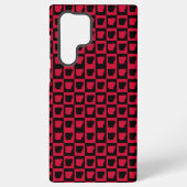 Arkansas Black and Red Check Pattern Samsung Galaxy Hoesje (Achterkant)
