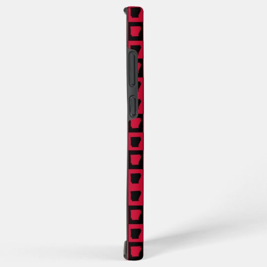 Arkansas Black and Red Check Pattern Samsung Galaxy Hoesje (Rechterkant)