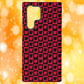 Arkansas Black and Red Check Pattern Samsung Galaxy Hoesje