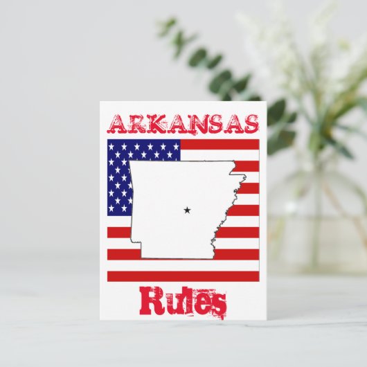 ARKANSAS BRIEFKAART (Staand voorkant)
