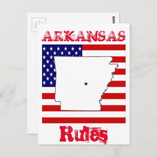 ARKANSAS BRIEFKAART (Voorkant / Achterkant)