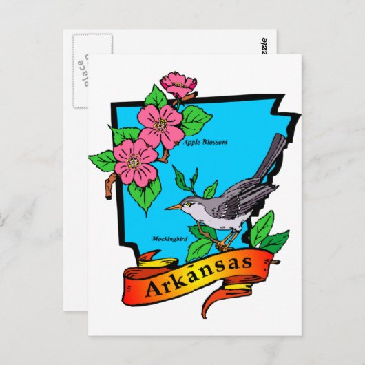 Arkansas Briefkaart (Voorkant / Achterkant)