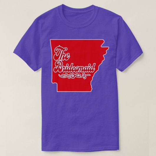 Arkansas bruidsmeisje vrijgezellenfeest shirt ontw (Design voorkant)