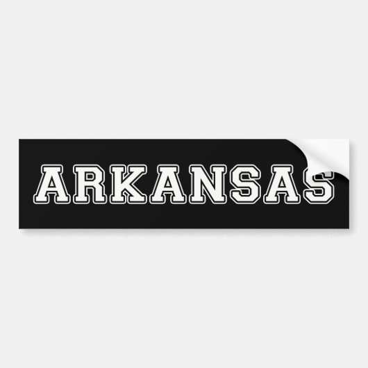 Arkansas Bumpersticker (Voorkant)
