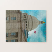 Arkansas Capital Building. Jigzaag Puzzle Legpuzzel (Horizontaal)